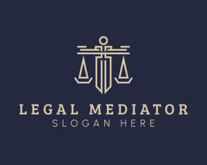 Legal Judiciary Scale logo design