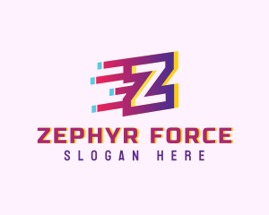 Speedy Letter Z Motion Business logo design