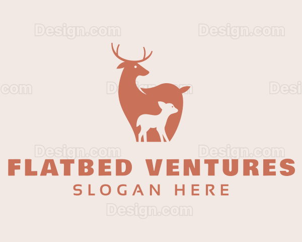 Wild Deer & Fawn Logo