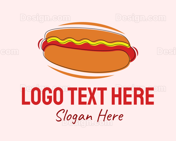 Hot Dog Snack Logo