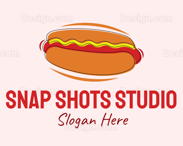 Hot Dog Snack Logo