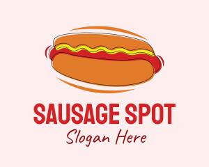 Hot Dog Snack  logo design