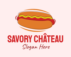 Hot Dog Snack  logo design