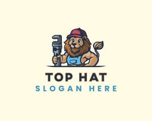 Plumber Lion Maintenance logo design