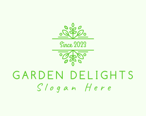 Herbal Garden Leaves logo design