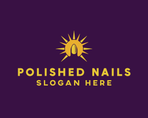 Bright Yellow Nail logo design