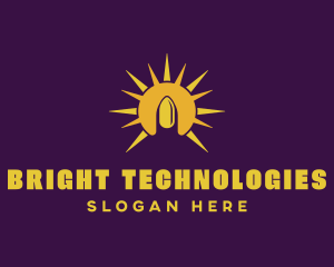 Bright Yellow Nail logo