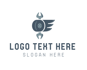 Tire - Tire Wing Mechanic logo design