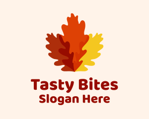 Autumn Oak Leaves Logo