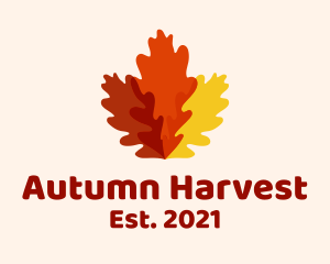 Autumn Oak Leaves logo