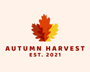 Autumn Fall Leaves logo design