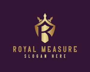 Royal Shield Letter R logo design