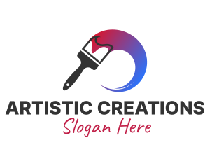 Artist Paint Brush logo design