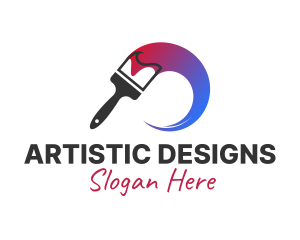 Artist Paint Brush logo design