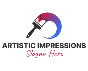 Artist Paint Brush logo design