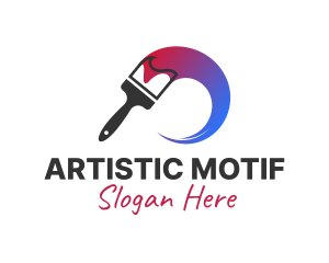 Artist Paint Brush logo design