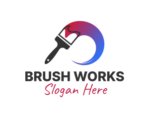 Artist Paint Brush logo design