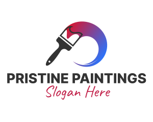 Artist Paint Brush logo design