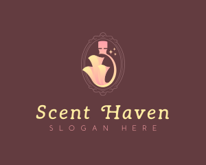 Stylish Floral Perfume logo design