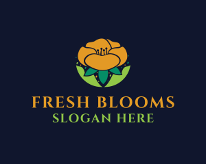 Beautiful Petal Flower logo design