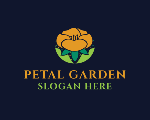 Beautiful Petal Flower logo design