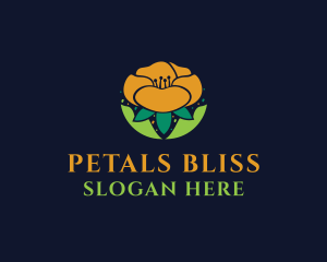 Beautiful Petal Flower logo design