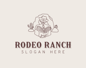 Texas Rodeo Cowgirl logo