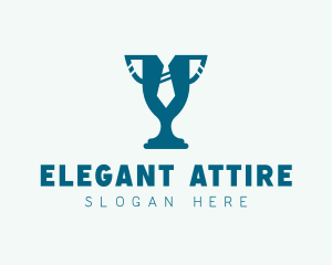 Blue Formal Trophy logo design