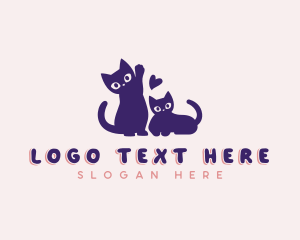 Cute Cat Kitten logo