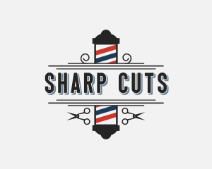 Hairdresser Barber Shears logo design