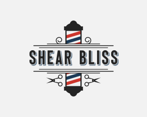 Hairdresser Barber Shears logo design