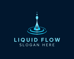 Home Water Droplet logo design