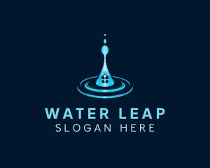 Home Water Droplet logo design