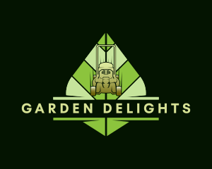 Garden Lawn Mower logo design