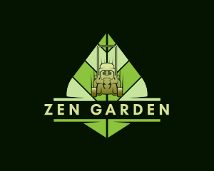 Garden Lawn Mower logo design