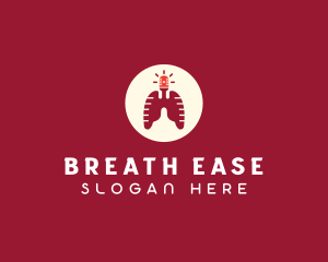 Respiratory Lungs Emergency Siren logo design