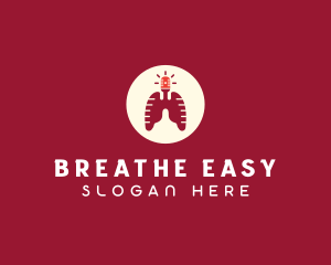 Respiratory Lungs Emergency Siren logo design