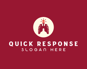 Respiratory Lungs Emergency Siren logo
