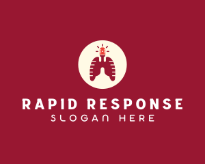 Respiratory Lungs Emergency Siren logo