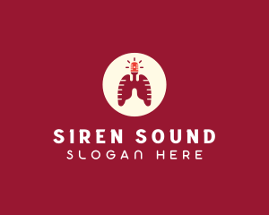 Respiratory Lungs Emergency Siren logo