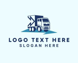 Blue Arrow Delivery Truck logo