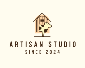 Cow Farm Barn logo design