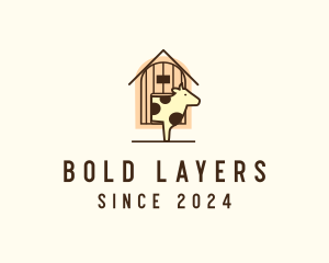 Cow Farm Barn logo design