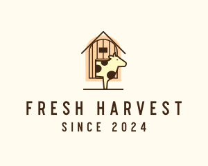 Cow Farm Barn logo design