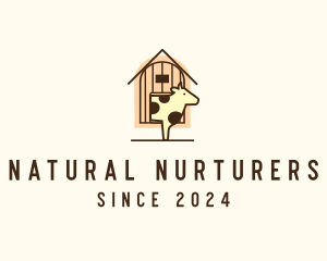 Cow Farm Barn logo design