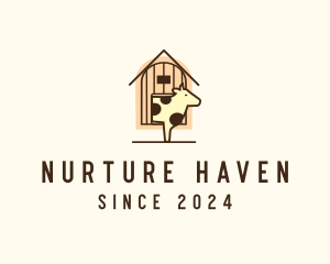 Cow Farm Barn logo design