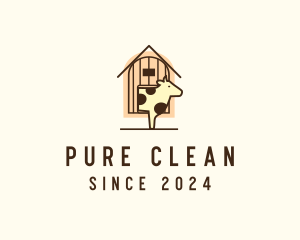 Cow Farm Barn logo design