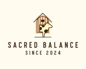 Cow Farm Barn logo design