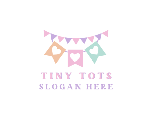 Party Banner Ribbon logo design