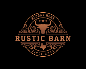 Texas Bull Ranch logo design